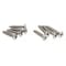 Prime-Line Passage Door Latch Set, Glass Knob with Latch Bolt Satin Nickel Finish, Vintage (Single Pack) E 28325 - alternate 2